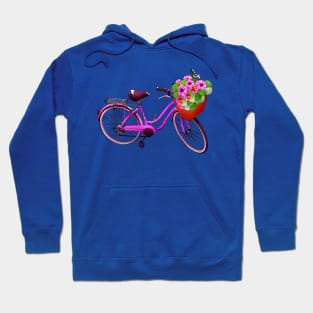 Girl Bike With Flowers Hoodie